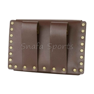 Pochette à outils d'électricien en cuir véritable tanné à l'huile, robuste et personnalisée, avec ceinture, compatible OEM/ODM - Product Image 3