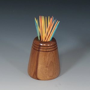 Boîte à cure-dents en bois massif sur mesure et faite à la main pour la décoration de table, accessoires, conteneur à cure-dents en bois - Product Image 5