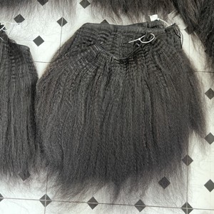 100% Unprocessed Yaki Bundles Natural Color 8-40inch Cuticle Aligned <b>Kinky</b> <b>Straight</b> <b>Hair</b> Extensions - Product Image 5