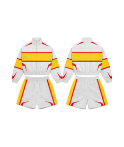 Heavyweight 120-140 GSM Polyester/Nylon Unisex Windbreaker Tracksuit <b>Jacket</b> and Short set DTF Logo Tracksuit For Men's - Product Image 2