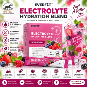 Elma Food Electrolyte <b>Powder</b> 1KG Zero Sugar Added 50 Servings Hydration Mineral Replenishment Formula GMO Free Adult Muscle <b>Whey</b> - Product Image 1