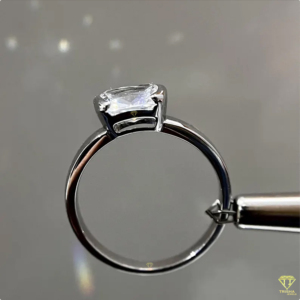 Stunning Cushion Cut <b>Solitaire</b> <b>Ring</b> Designed With Clean Lines And Exceptional Light Reflection For Everyday Luxury - Product Image 3