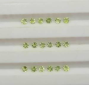 Lote de 100 Piedras Preciosas Sueltas de Peridoto Natural, Corte Redondo, 2 MM, Certificado IGI, para Joyería (Colgante/Brazalete/Pendientes) - Product Image 4