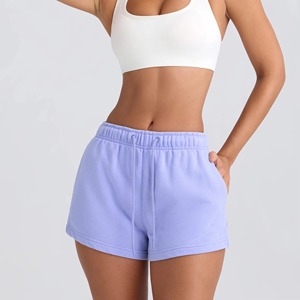 Nouveaux shorts décontractés taille basse pour femmes, doux, confortables, respirants, à séchage rapide, en molleton de coton, fabriqués au Pakistan - Product Image 2