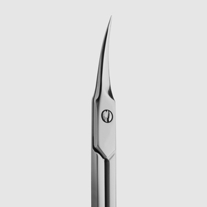 MARI INSTRUMENTS Nghia KD.708 (150196) Professional Use High Carbon Steel Curved Blade <b>Cuticle</b> <b>Scissors</b> 3.75 Inch Sand Finish - Product Image 2