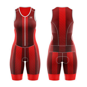 Conjunto de Jersey y Culotte de Ciclismo Personalizado para Mujer, Tallas Grandes, Ligero, Transpirable, Elástico en Cuatro Direcciones, 100% Poliéster, Absorbe el Sudor - Product Image 3