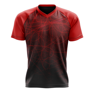 Camisetas Deportivas Personalizadas para Hombre, Sublimadas, Cuello en V, Tejido Ecológico, Estilo Urbano, Marca Street You, Color Negro, Uniformes de Equipo - Product Image 3