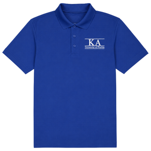 เสื้อโปโล PKA สีน้ำเงินรอยัล รุ่น Dri-Mesh ระบายเหงื่อได้ดี เหมาะสำหรับตีกอล์ฟ พร้อมโลโก้ปัก สีน้ำเงินสำหรับผู้ชาย - Product Image 1