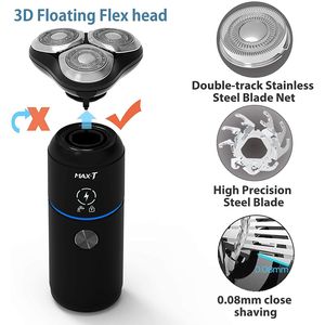 Rasoio Elettrico Rotante Ricaricabile da Uomo, con e Senza Filo, Impermeabile IPX7 per Viaggi, Serie XH - Product Image 5