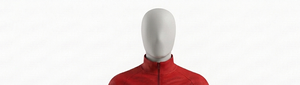 Blouson Moto Tricoté Rouge Zippé pour Homme, Col Montant, Respirant, Écologique, Séchage Rapide, Décontracté, Coupe Droite, Idéal Automne - Product Image 5