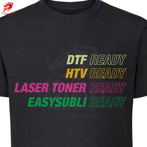 เสื้อยืด DTF ผ้าฝ้าย 100% ระบายอากาศได้ดีสำหรับผู้ชาย พร้อมโลโก้ด้านหน้า ลายเรียบง่าย เป็นมิตรกับสิ่งแวดล้อม เหมาะสำหรับกิจกรรมประจำวัน - Product Image 5