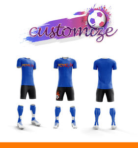 Maillot de football personnalisé en gros, lavé et coupé à la machine, design unique, uniforme de football à manches courtes imprimé - Product Image 6