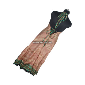 Vintage Silk Saree Boho <b>Dress</b> Women Floral Print Beach <b>Dress</b> Casual Ladies Slim Fit Printed <b>Custom</b> Summer <b>Dress</b> - Product Image 2