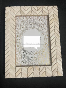 กรอบรูปฝังกระดูกรูปทรงเรขาคณิตคุณภาพพรีเมี่ยมทำมือกรอบผนังและโต๊ะสุดหรูสำหรับการตกแต่งที่หรูหรา & การแสดงที่ไร้กาลเวลา - Product Image 2