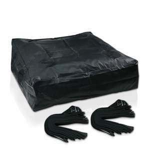 Sac de toit de voiture imperméable noir de 15 pieds cubes, porte-bagages de toit avec sangles robustes - Convient à TOUTES les voitures - Product Image 1