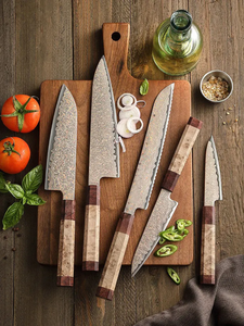 Kitchen <b>Knife</b> <b>Set</b> Stainless Steel Professional Chef <b>Knife</b> <b>Set</b> with <b>Sharp</b> Blade and Sheet Handle - Product Image 4