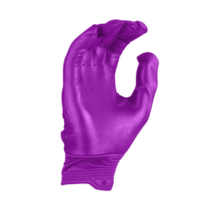 <b>Top</b> Quality Purple Batting Gloves With <b>Camo</b> Accents Hook And Loop Closure Durable Training Gear Unisex Adult Size - Product Image 5