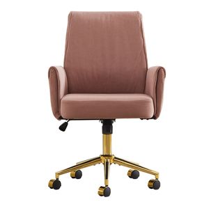 Sedia da Ufficio Ergonomica con Schienale Medio e Tessuto a Righe per Lavoro e Studio - Product Image 2