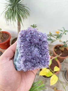Amethyst Druzy <b>Cluster</b> | Natural Raw Purple <b>Crystal</b> Geode | Carved Feng Shui Mineral Display Decor & Gift by Artist Jewel - Product Image 2