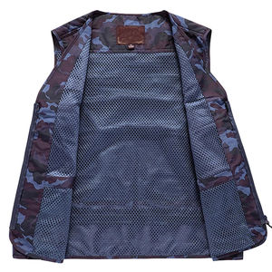 Gilet de pêche décontracté pour homme en polyester, multi-poches, haute qualité, personnalisé, très vendu, pour sports de plein air et chasse en hiver - Product Image 6