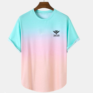 T-shirt pour homme grande taille, coupe ample, vêtements décontractés, imprimé, prix bas, confortable, couleur unie, 100% coton - Product Image 1