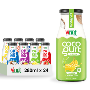Vinut 280ml Banana Cocourt Bebida Proveedor al por mayor Fabricante de etiqueta privada OEM ODM Muestra gratis Halal Kosher ISO - Product Image 1
