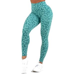 2024 vente en gros taille haute femmes Fitness Gym Leggings coloré Yoga course Stretch sport pantalon tricoté tissu - Product Image 1