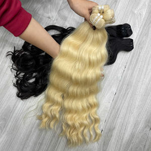 Extensiones de Cabello Humano Ondulado Natural Rubio, Paquetes de Cabello Virgen de Doble Trama con Cutícula Alineada, Venta Caliente 2026 - Product Image 2