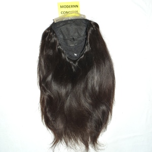 Natural Texture Cuticle-Aligned Indian Temple Remy <b>Human</b> Hair Extensions-Machine Double Weft Pre-Bonded Straight <b>Wig</b> Virgin Hair - Product Image 5