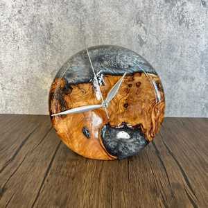 Personalized Wood And Resin <b>Table</b> mounted <b>Clock</b> Affordable price Decorative Resin and Wooden <b>Clock</b> Antique Style - Product Image 6