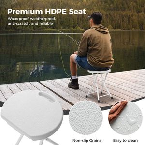 Built-In Handle <b>Folding</b> <b>Stool</b> for Adults Comfortable Portable Chair - Product Image 6