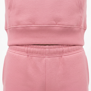 Ensemble de survêtement rose à capuche pour homme, manches longues, couleur unie, décontracté, en molleton de coton, coupe classique, style automne - Product Image 6