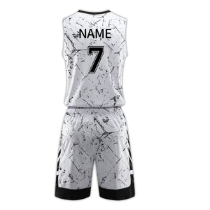Ensemble de maillots de basket-ball professionnels personnalisés, créez votre propre uniforme de basket-ball, vêtements de basket-ball réversibles personnalisés pour hommes - Product Image 2