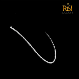 สร้อยคอเพชรทรงเหลี่ยมมรกต เพชรเลี้ยงในห้องปฏิบัติการ แบบ Step Cut Eternity Collar ทองคำแท้ 9K 14K 18K เครื่องประดับชั้นดี - Product Image 2