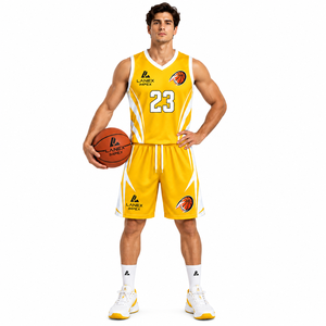 Ensemble de maillots de basket-ball personnalisés en gros pour hommes, garçons et équipes de jeunes, uniformes de sport par sublimation - Product Image 2