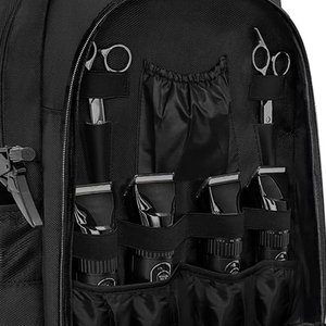 Mochila de Viaje para Barbería con Bandeja Desmontable, Divisores Ajustables, Gran Capacidad, Diseño que Ahorra Espacio, Minimalista, Rectangular, de Poliéster - Product Image 3