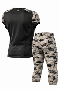 Tenue de football américain en gros, kit sportif respirant en tissu mesh, sublimation numérique, camouflage personnalisé, design athlétique haut de gamme - Product Image 3
