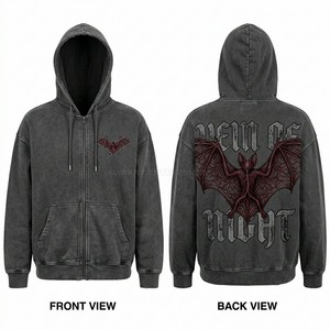 Sudadera con Capucha Morada Personalizada para Hombre, Estilo Urbano, Vintage, Desgastada, con Estampado Gráfico Gótico, Fabricante de Sudaderas de Felpa - Product Image 6