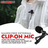 Microphone Lavalier Professionnel 5 Cœurs, Omnidirectionnel, à Condensateur, Portable, 3,5 mm, Microfono