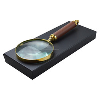 Leather Handle Magnifying Glass Highly Designs With Polished Finishing Decor Magnifier Glass for Book Reading Map Guide Design