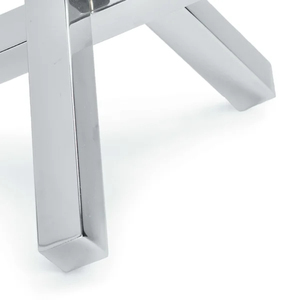 Escultura Geométrica Moderna Plateada, Decoración Abstracta de Metal Entrelazado para Mesa, Escritorio o Estante, Obra de Arte Hecha a Mano - Product Image 3