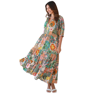 Vestido Largo Estampado Floral para Mujer, Estilo Resort - Product Image 2