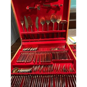 Juego de Cubiertos Metálicos Vintage, Resistentes, de Acero Inoxidable, Forjados a Mano, Reutilizables, Cuchillo, Tenedor y Cuchara, para Bodas, Precio Bajo, India - Product Image 3