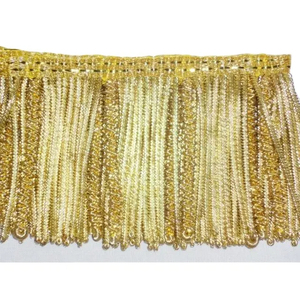 Adornos de Flecos Plateados Personalizados, Adorno de Borlas Trenzadas Blancas y Doradas de Primera Calidad, Alambre Metálico, Flecos de Alambre de Oro OEM - Product Image 3