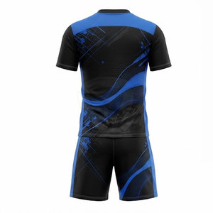 Lightweight Football Soccer Uniform For Men Featuring Modern Color Patterns Comfortable Fabric And Team Sportswear Style - Product Image 2