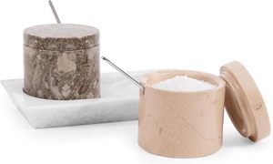 Luxury marble salt <b>pepper</b> set marble salt <b>pepper</b> holder premium salt <b>pepper</b> container elegant salt <b>pepper</b> jar modern salt <b>pepper</b> - Product Image 1