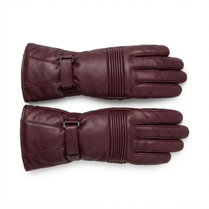 Gants de ski en cuir pour hommes, coupe-vent, imperméables, chauds, pour le cyclisme, les sports de plein air, la conduite, vente en gros OEM - Product Image 4