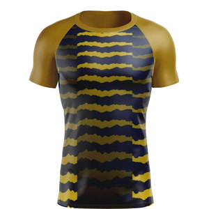 Custom New Sublimation Printed <b>Compression</b> <b>Shirt</b> Short Sleeve Gym Wear Rash Guard <b>for</b> <b>Men</b> MMA Fighting Top - Product Image 5