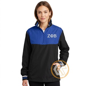 Chaqueta de Mujer de Alta Calidad GREEK TREASURES Zeta Phi Beta Sorority, Cuello Alto, Lista para el Invierno, 100% Poliéster Transpirable - Product Image 2