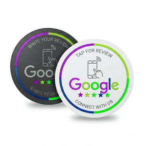 บัตรรีวิว Google NFC กันน้ำ พิมพ์ลายตามสั่ง ชิป NTAG213 วัสดุ PVC สำหรับโปรโมชั่นธุรกิจ - Product Image 2